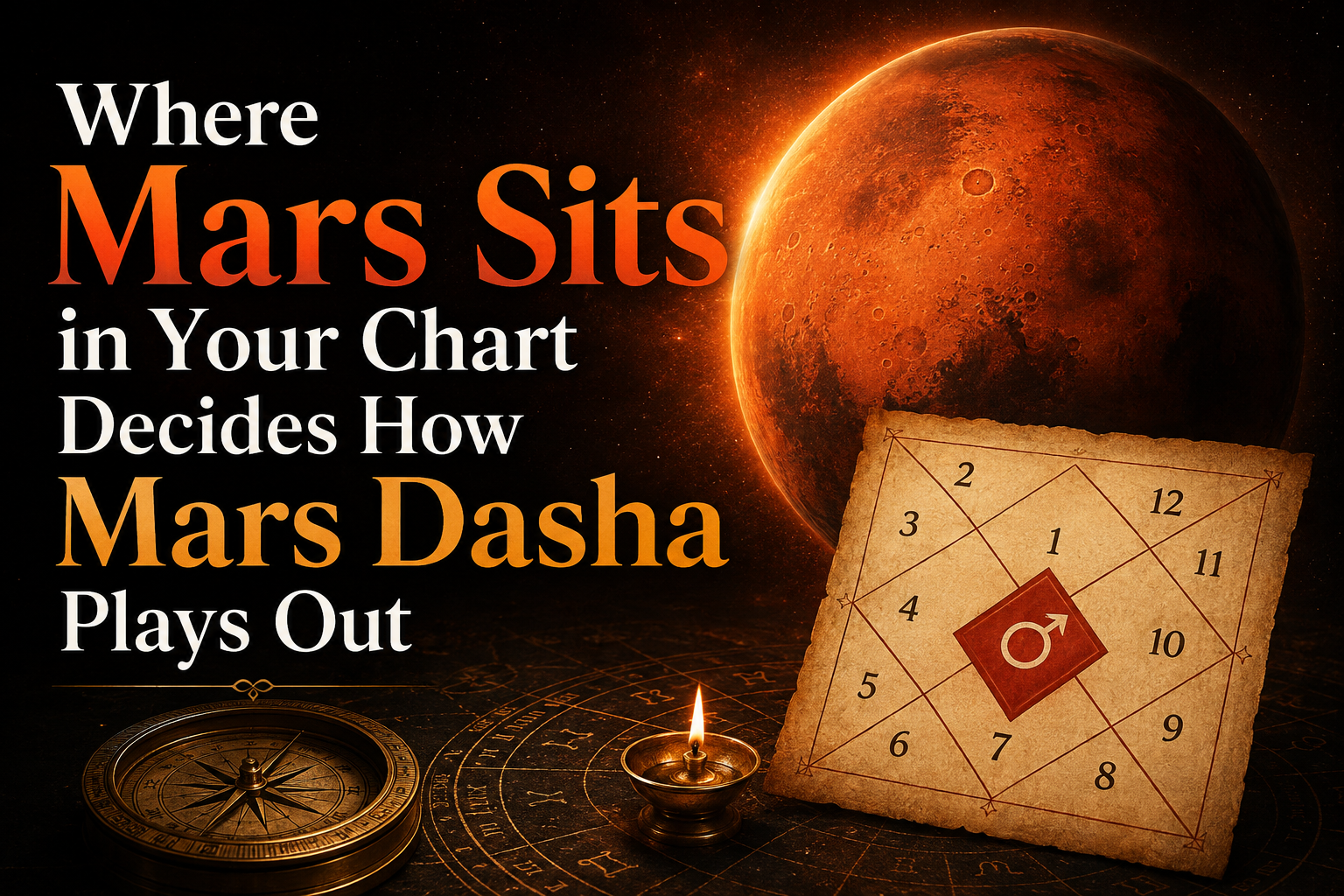 Where Mars Sits in Your Chart Decides How Mars Dasha Plays Out