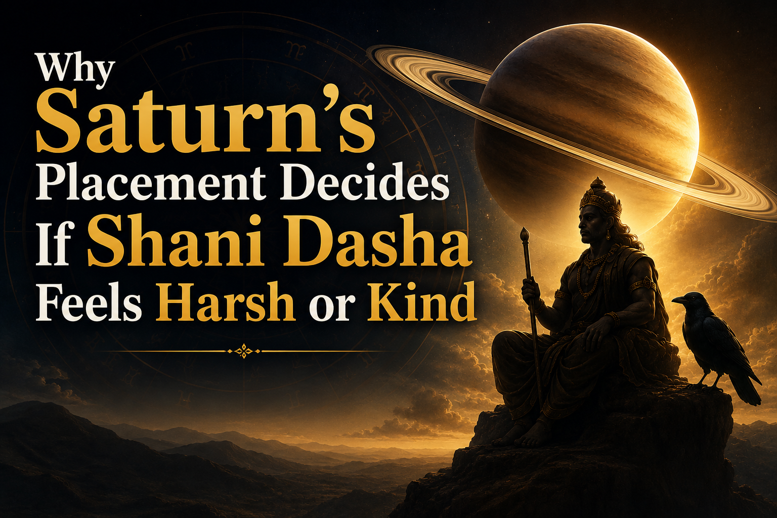 Why Saturn's Placement Decides If Shani Dasha Feels Harsh or Kind