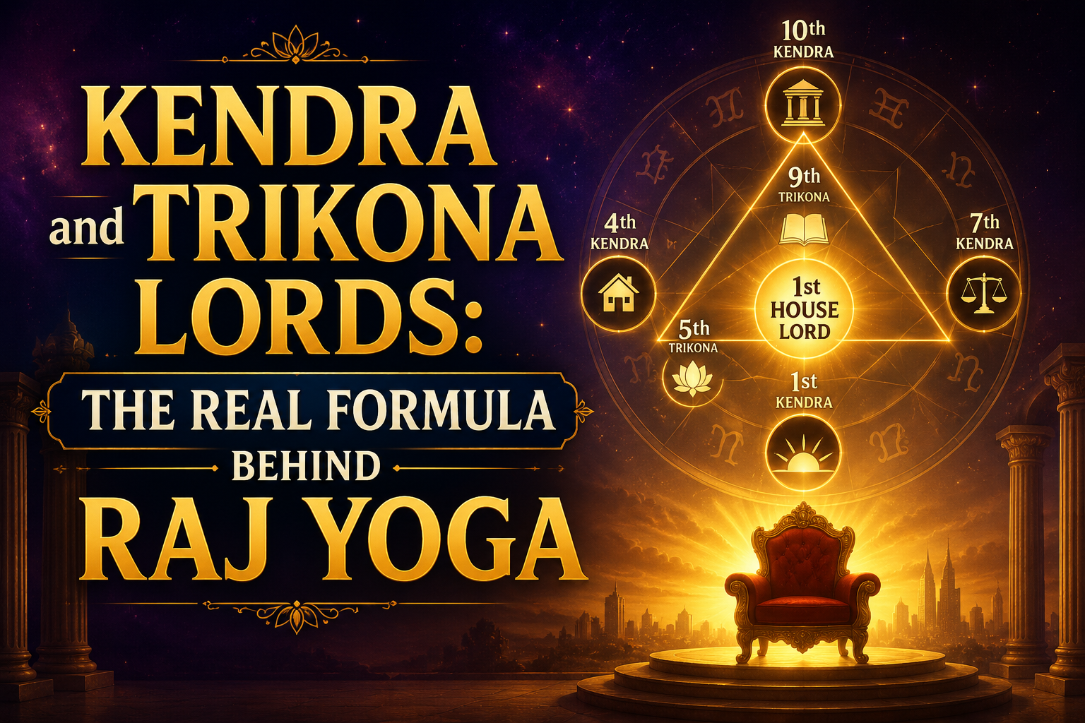 Kendra and Trikona Lords: The Real Formula Behind Raj Yoga