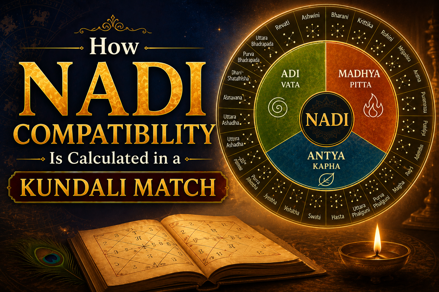 How Nadi Compatibility Is Calculated in a Kundali Match