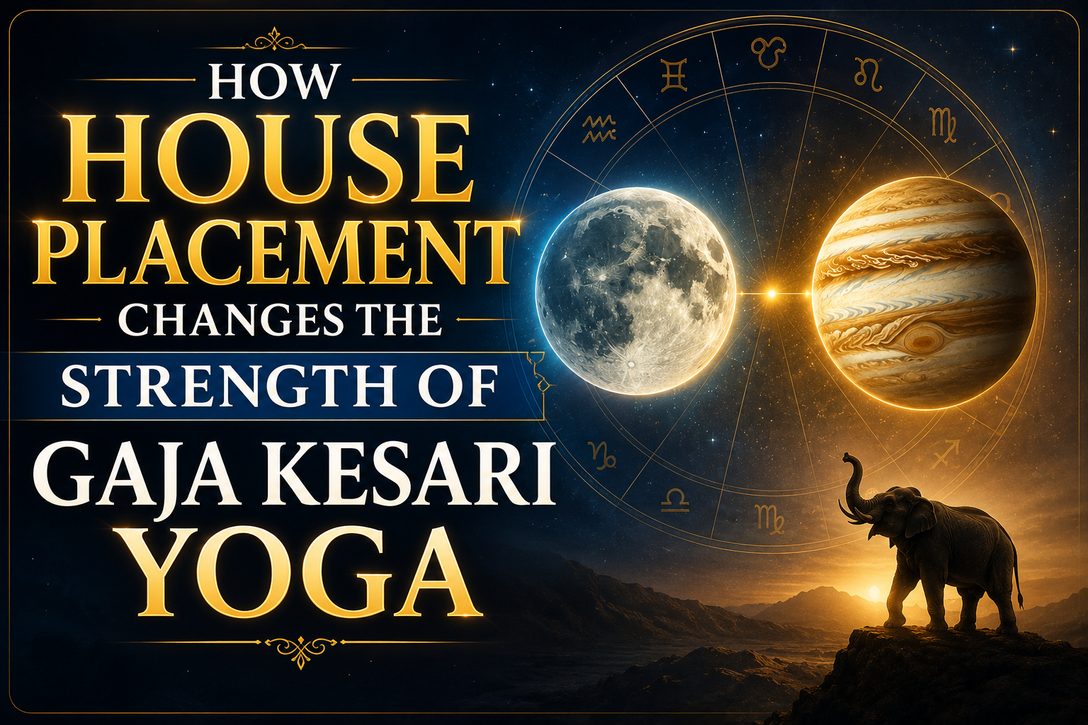 How House Placement Changes the Strength of Gaja Kesari Yoga