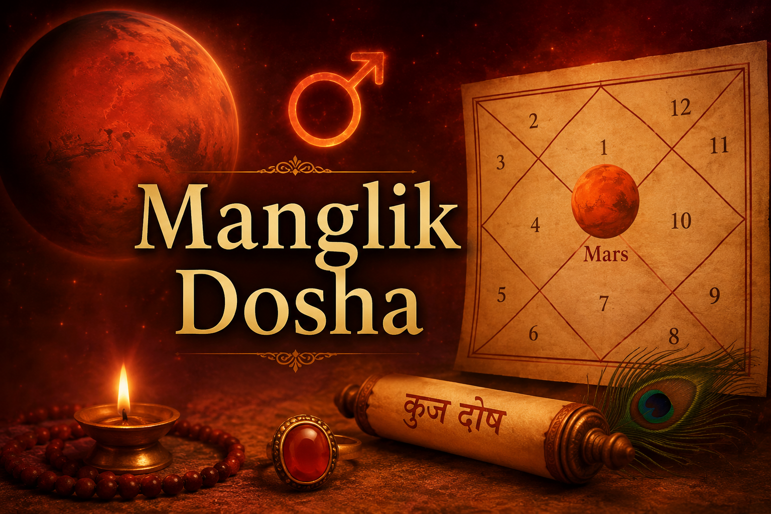 Manglik Dosha Explained: Causes, Effects and Why It Matters in Your Kundali